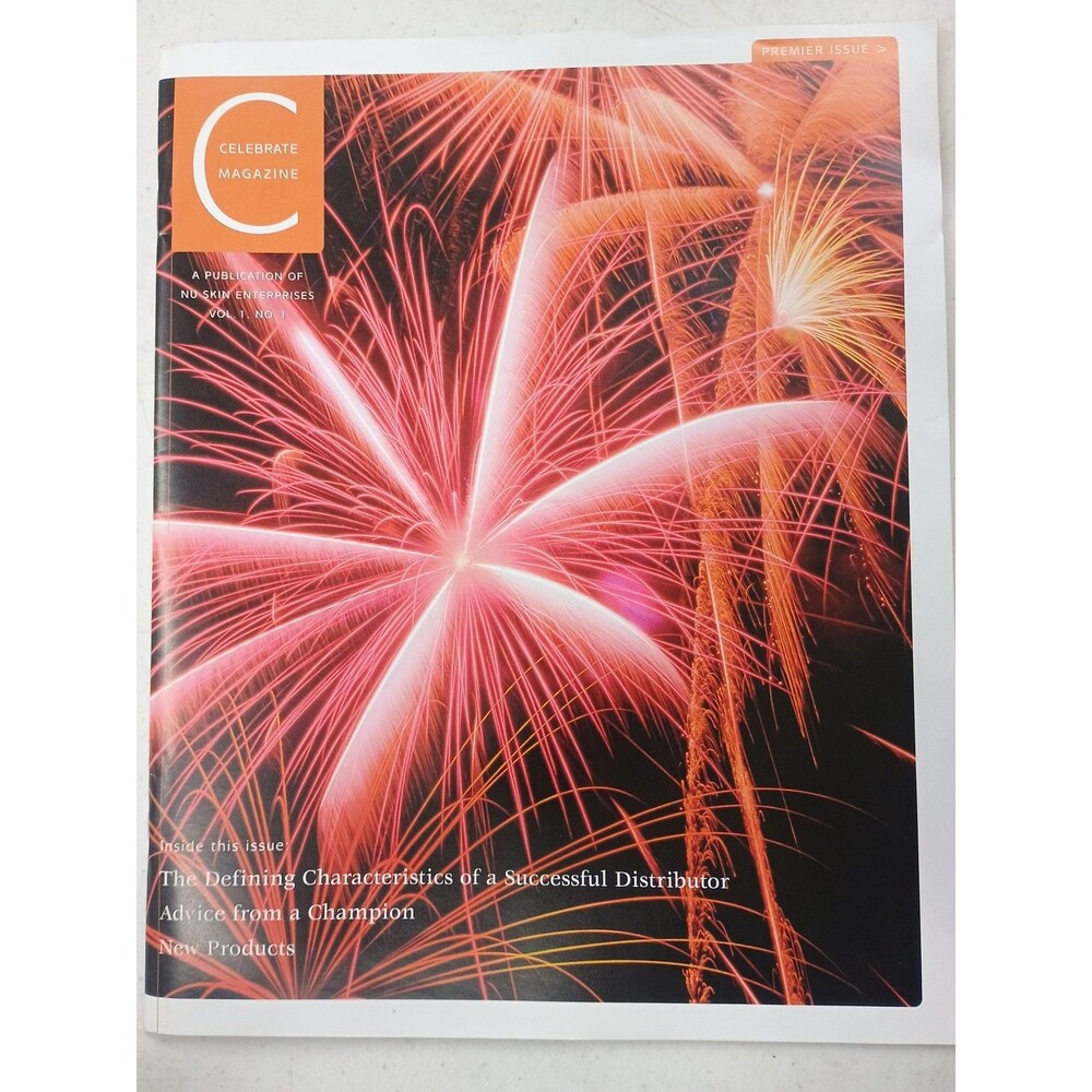 Celebrate Magazine Premier Issue Vol 1 No 1 Nu Skin Enterprises MLM Direct Sales